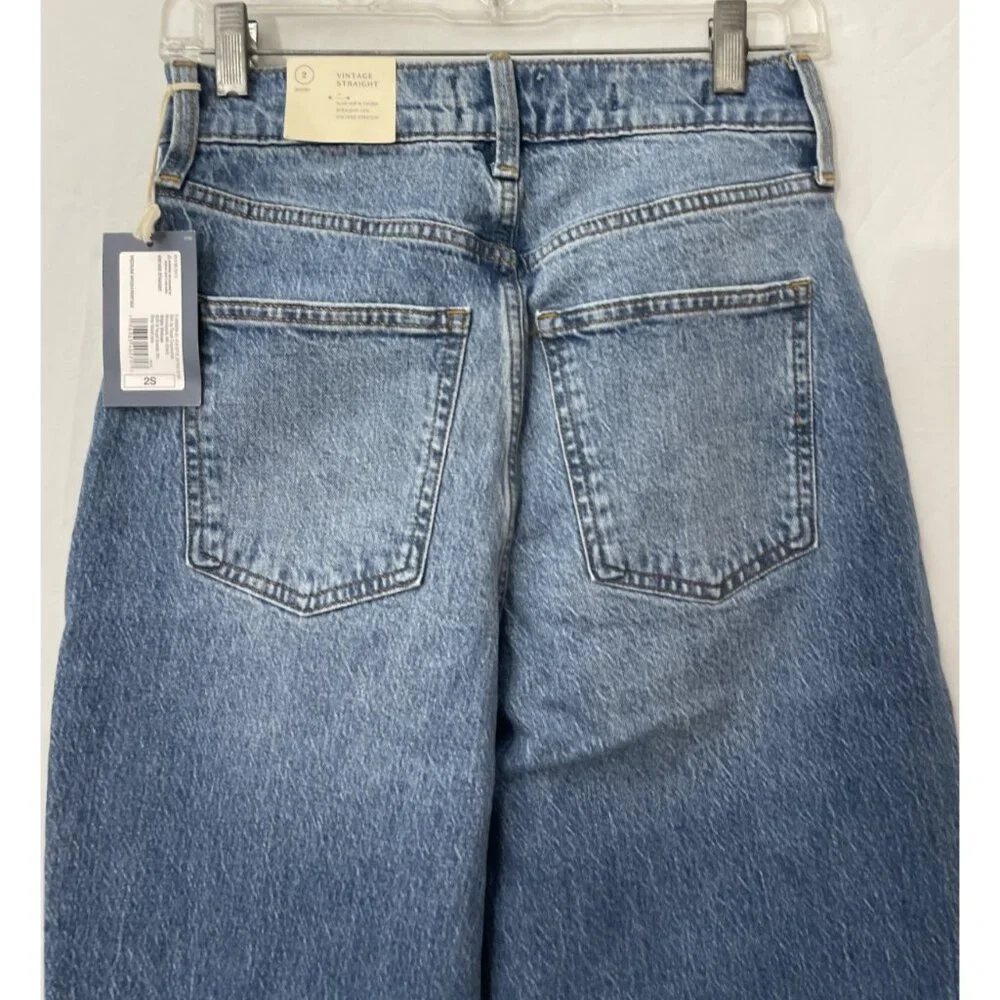 Universal Thread Women's Jeans Vintage Straight Blue Size 2S Pants Denim NWT - Picture 8 of 12